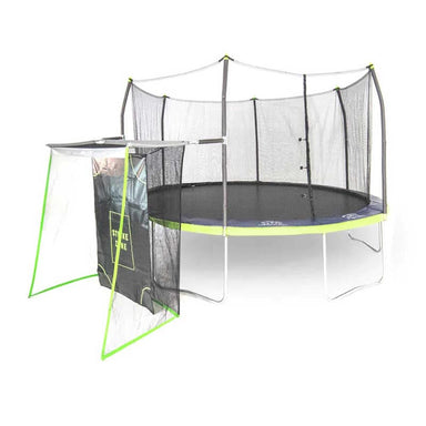 15' x 13' Oval Trampoline with Sports Net - Dual Color