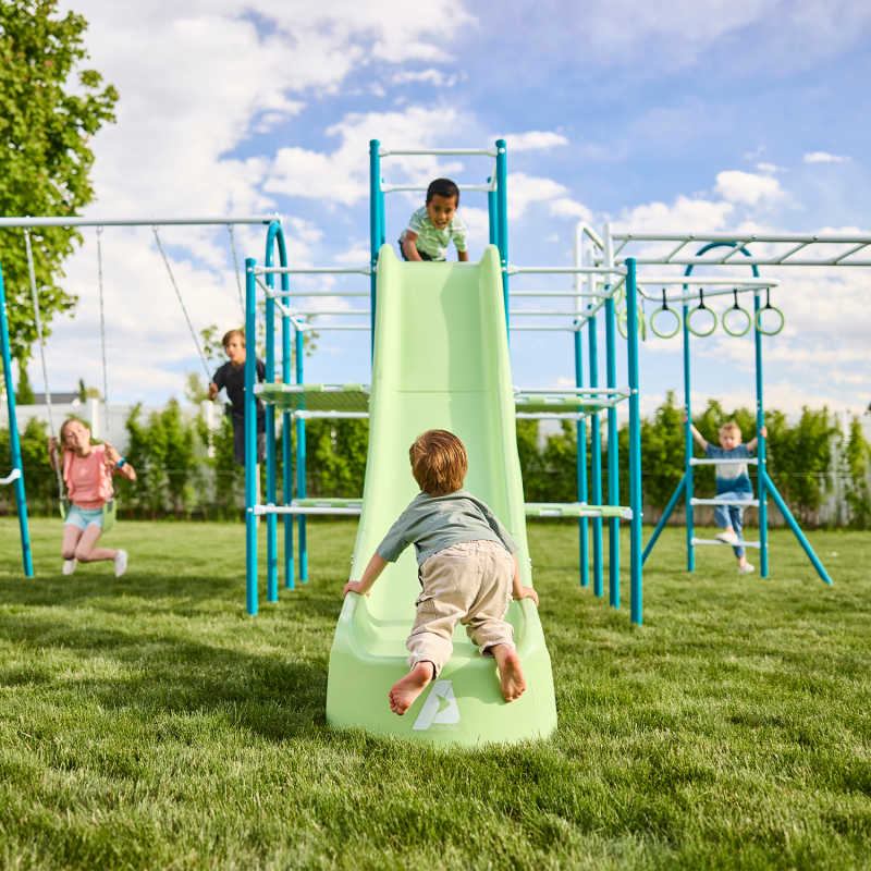 ActivPlay Backyard Playground Jungle Gym with kids playing