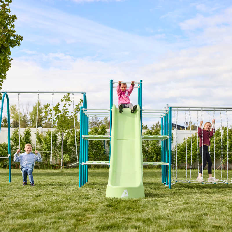 ActivPlay Metal Jungle Gym with kids playing