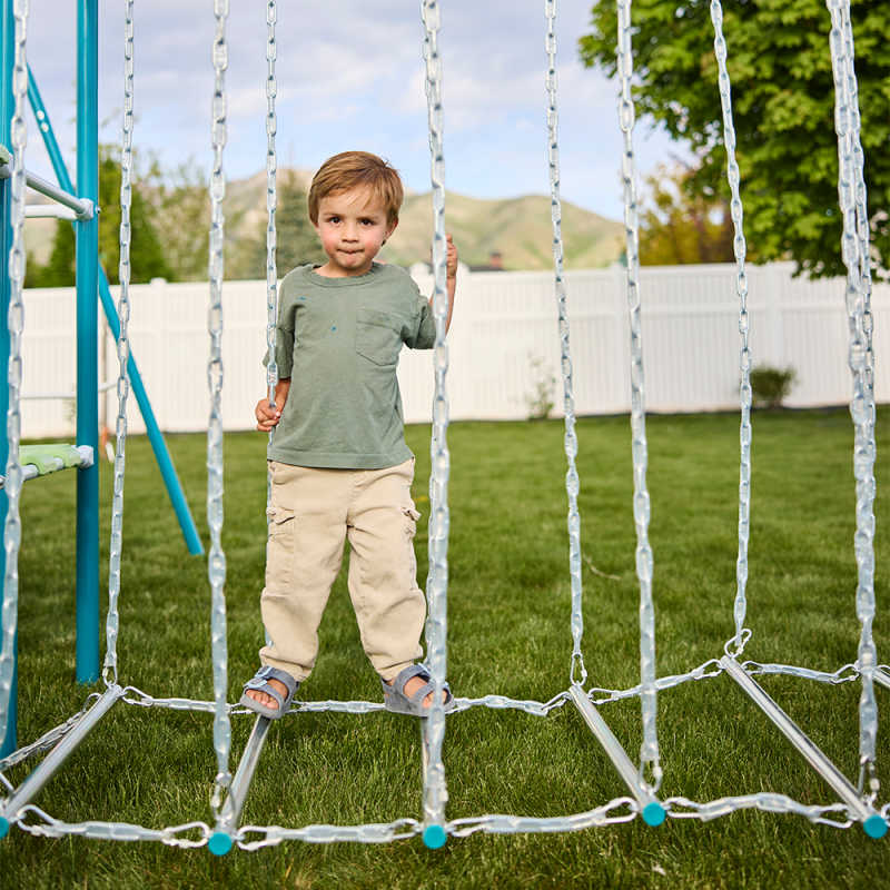 ActivPlay Hanging Bridge with kids playing