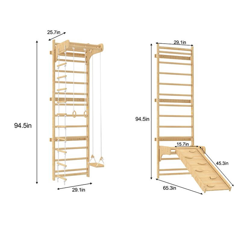 Swedish Wall Ladder Dimensions