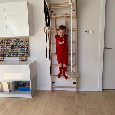 BenchK 111 Plus A204 with boy climbing