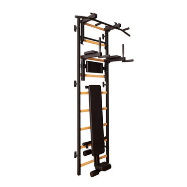 BenchK Wall Bars 733 for Home Gym Black Corner View