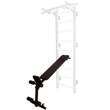 BenchK Workout Bench for Wall Bars B1B Corner View