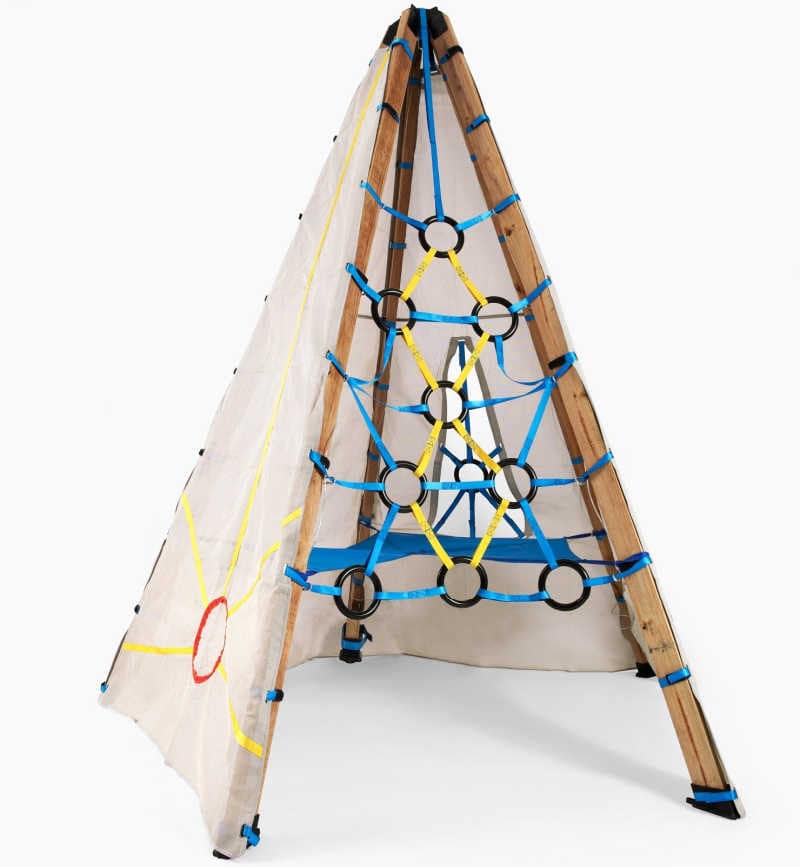 Bijou Build Mainstay outdoor playset teepee with wood