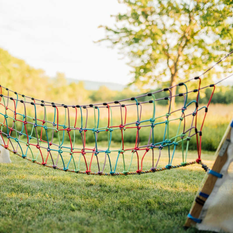 Bijou Build Rope Bridge over grass
