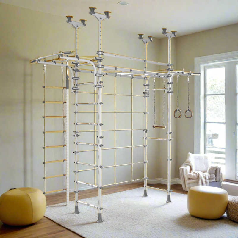 Brainrich Spider V3 Play Gym in a neutral playroom