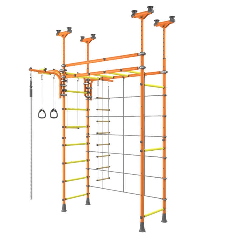 Brainrich Spider V3 Play Gym sideview with monkey bars