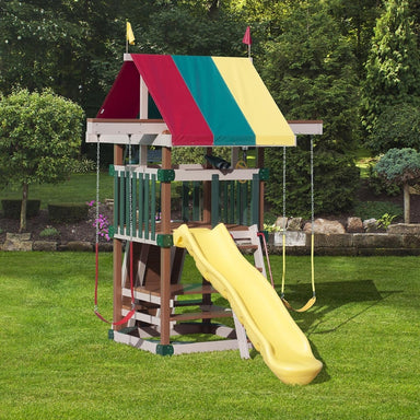 Family Space Saver Swing Set Outside