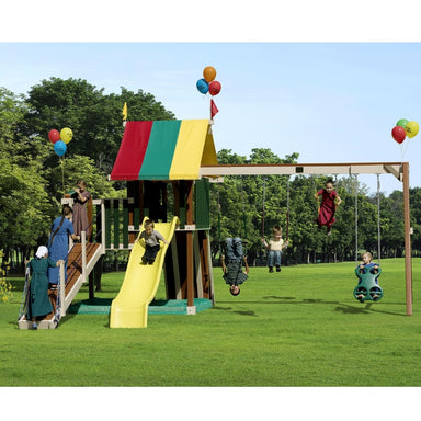 Golden Retreat Swing Set Front View