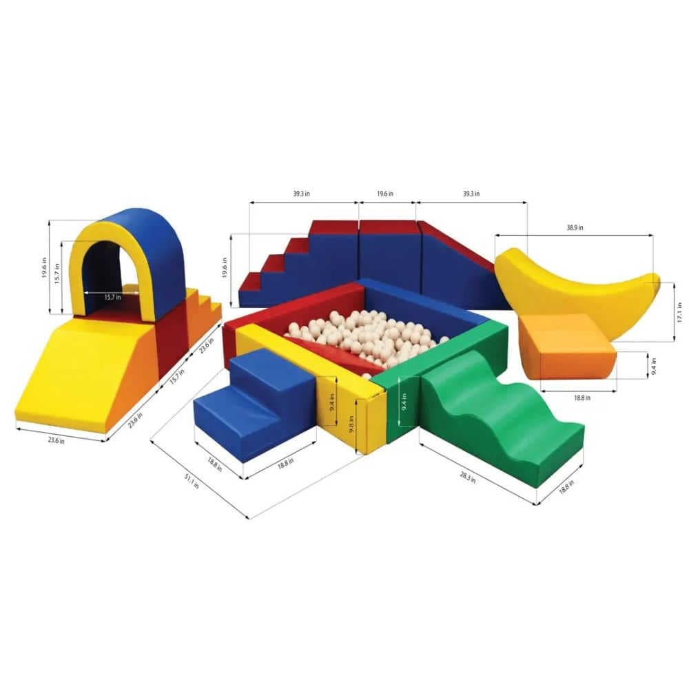 iglu soft play party set in multi color