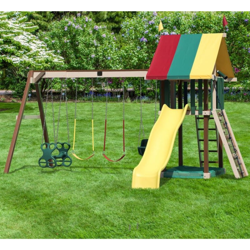 Jolly Retreat Swing Set Front View