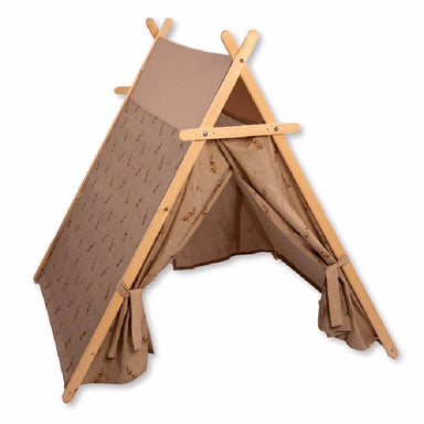 Kidodido Bunny Play Indoor Tent and Play Mat Front Side VIew Facing Right Without Mat
