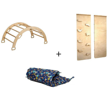 Kidodido Montessori Arch Rocker With Ramp And Pillow Complete Set