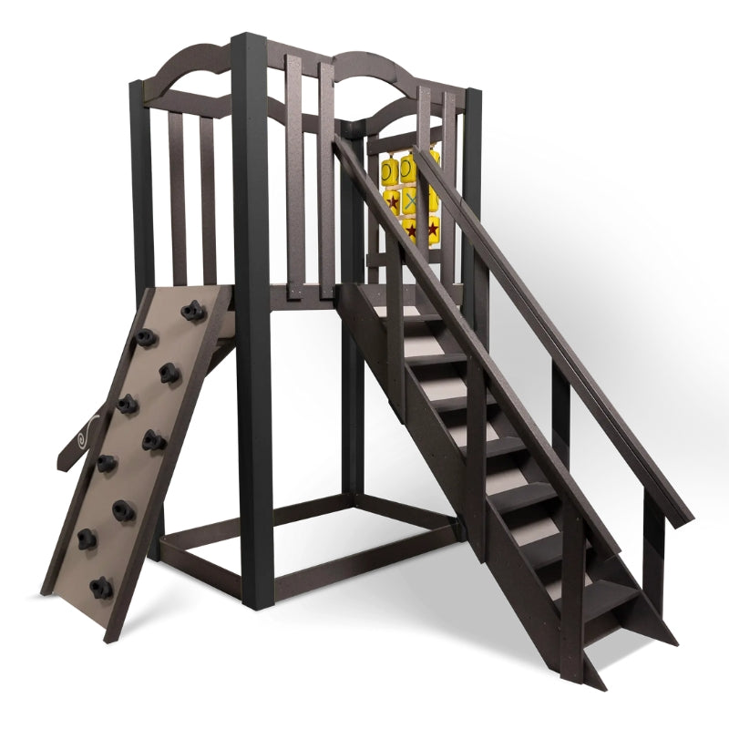 KidsQuest Nomad Indoor & 0utdoor Playset Front View Black