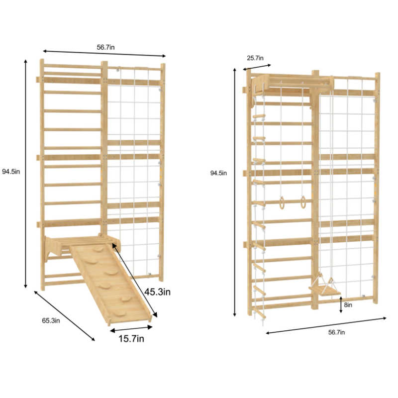 Neem Swedish Wall Ladder Dimensions