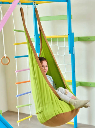 Sensory Swing Attachment for Avenlur Large Climbers  with girl swinging