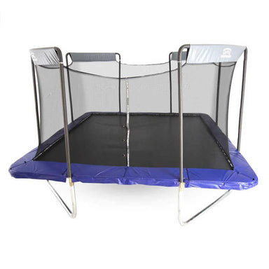 Skywalker Trampolines 16 Ft  Square Premium Colossal Trampoline with Enclosure SPTCS16 and blue spring pad