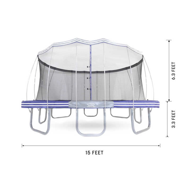 Skywalker Trampoline's 15' Premium Square Trampoline - LMG-SPTCS1515 - Dimensions