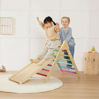 Tiny Land Pikler Triangle with kids playing