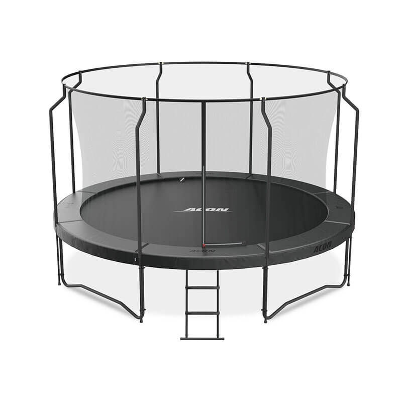 acon_air_14ft_black_round_trampoline_with_premium_net_package_enclosure_ladder