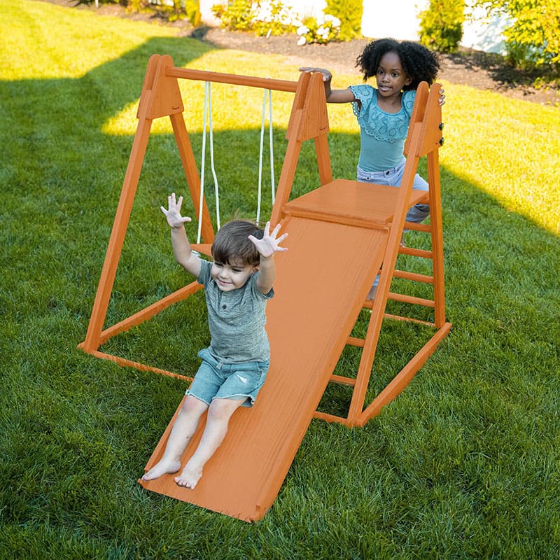 juniper_real_wood_folding_playset_chesnut_kids_slide