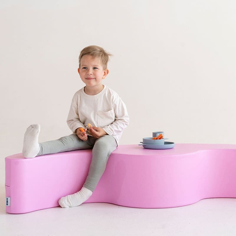 Soft Play Double Rocker - Buddy with boy eating