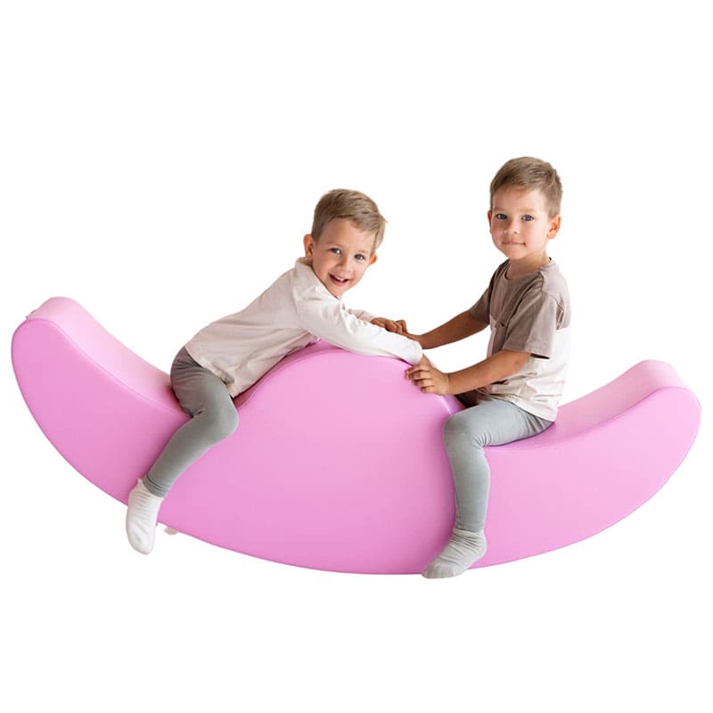 Soft Play Double Rocker - Buddy in light pink