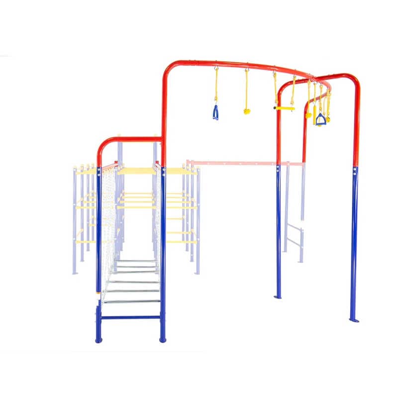 ActivPlay Hanging Bridge and Hanging Jungle Line Modular Outdoor Playset Accessory Module ( SJG207)