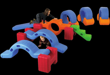 Kids Playing on Cave Alfresco Indoor Play Obstacle Course