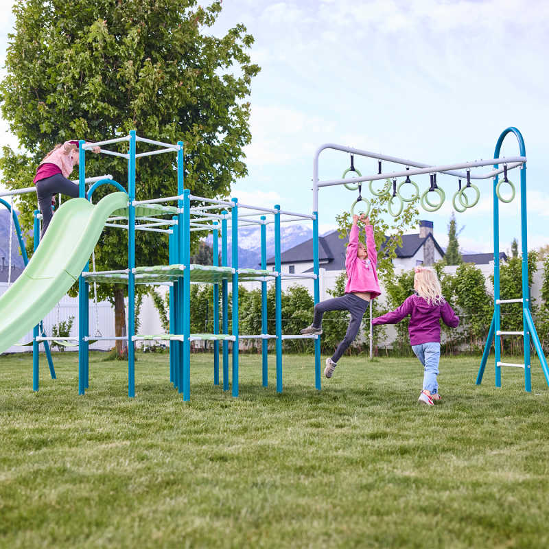 ActivPlay Metal Jungle Gym with kids playing