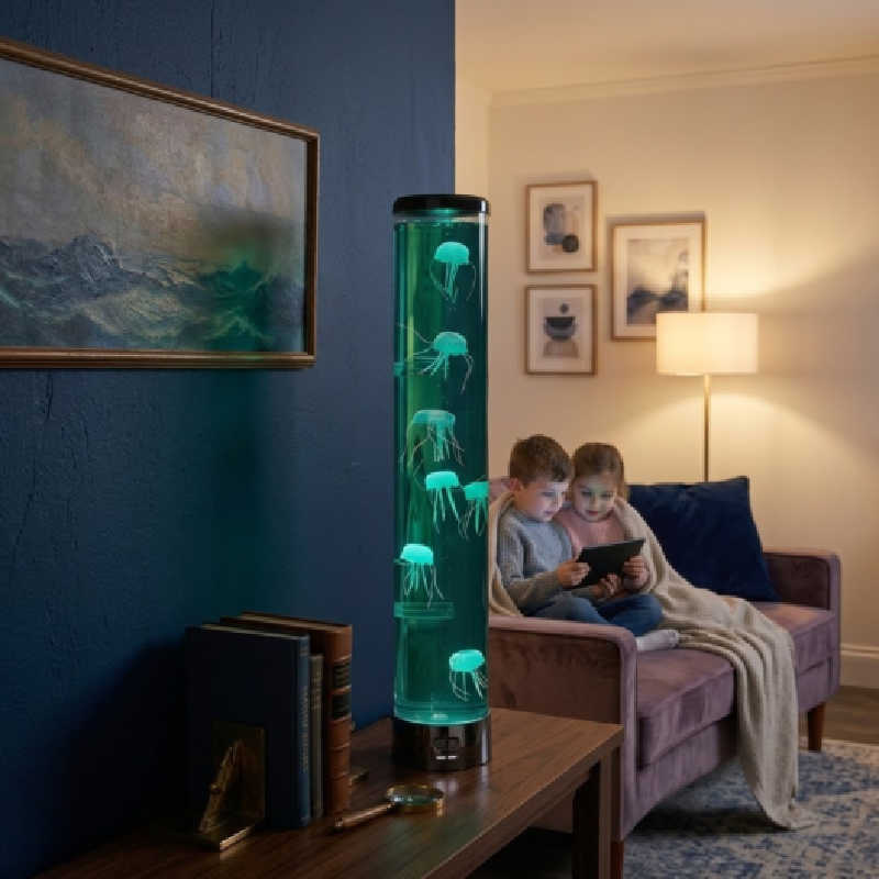 Playlearn USA Sensory lighting in a living room