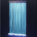100 Strand Fiber Optic Light Curtain in blue hanging 