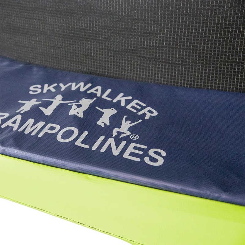 15' x 13' Skywalker Oval Trampoline with Net - Dual Color Mat
