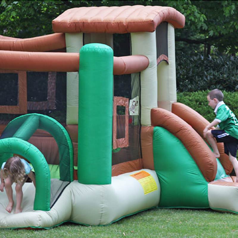 2-kids-playing-in-kid-wise-clubhouse-climber-bounce-house