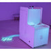 4ft Mobile Sensory Room with Projector - closed cabinet with fiber optic strands beside it