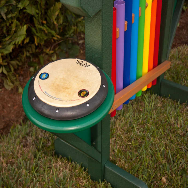 8 note rainbow chime with drum commercial playground equipment at a park