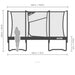 ACON Air 15ft GEN 2.0 Round Trampoline dimensions