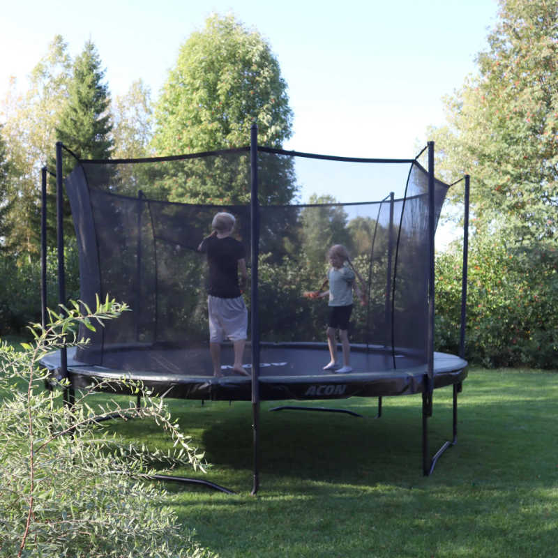 ACON Air 15ft GEN 2.0 Round Trampoline in a yard