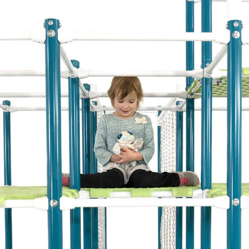 ActivPlay Base Camp jungle gym platforms with little girl