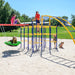 ActivPlay Saucer Swing and Arched Ladder Climber Accessory Modules SJG206 with kids playing on it