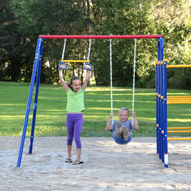 ActivPlay Swing Set Accessory Module SJG201 - with kids swinging