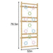 Add-On Ring Wall Panel for 79" Avenlur Modular Walnut with pastel colors