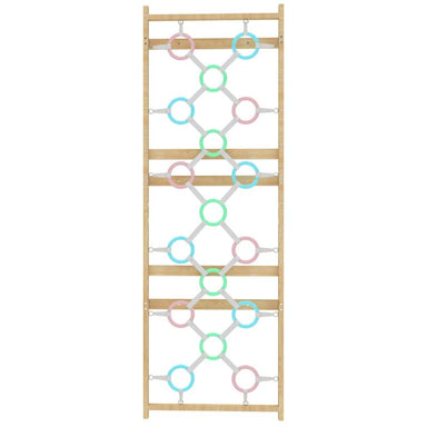 Add-On Wooden Ring Wall Panel for Avenlur 95" Modular Walnut