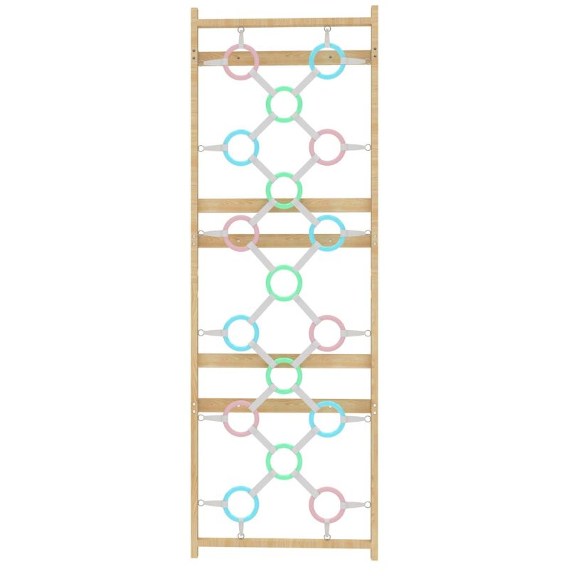 Add-On Wooden Ring Wall Panel for Avenlur 95" Modular Walnut