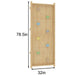 Add-On Rock Wall Panel for Avenlur 79" Modular Walnut dimensions