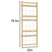 Add-On Rope Wall Panel for Avenlur 79" Modular Walnut Dimensions