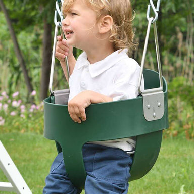 Avenlur Baby Swing For Large Craftsman Swing Set Corner View Up Close