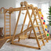 Chestnut 8-in-1 Indoor Jungle Gym corner view in a playroom