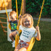 Avenlur Forest Modern Backyard Outdoor Swing Set with kids swinging